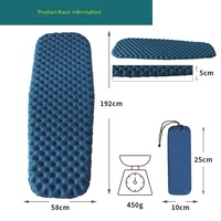 Tapis de couchage gonflable Hanyu Letter pour camping extérieur, ultra-léger, portable, en TPU, résistant à l'humidité, Mommy Pie