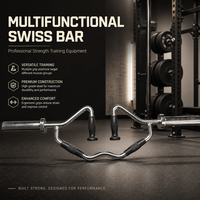 Barre d'exercice en acier durable, antidérapante et confortable pour entraînement des bras, barre multifonctionnelle pour musculation à domicile