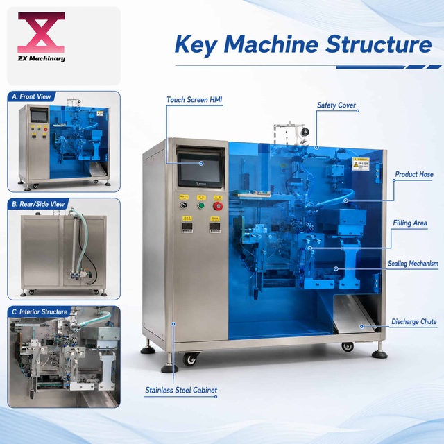 Automatic Premade Pouch Packing Machine for Cosmetic Doypack