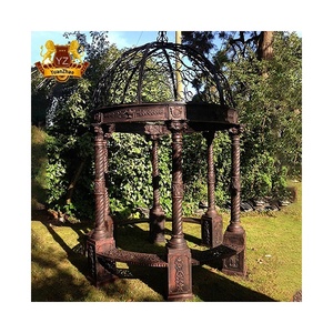 Meubles d'extérieur en métal <span class=keywords><strong>forgé</strong></span> Antique, gazébo de jardin en fonte, vente en gros, - Product Image 1