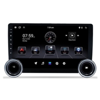 Reproductor Android para Auto de 9/10.1 Pulgadas, Doble Perilla, 8 Núcleos, 4+64G, Pantalla Multimedia, Carplay Inalámbrico, Radio, WIFI, Reproductor de DVD