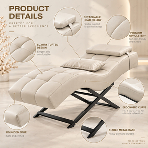 Cama de Masaje Curva para Pestañas, Directo de Fábrica, Mesa Facial Ajustable de Terciopelo con Lámpara LED para Spa - Product Image 5