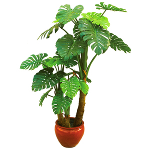 Adorno <span class=keywords><strong>de</strong></span> jardín en maceta monstera decoración <span class=keywords><strong>de</strong></span> interiores planta <span class=keywords><strong>de</strong></span> simulación bonsái planta plantas verdes artificiales pequeño bonsái - Product Image 3