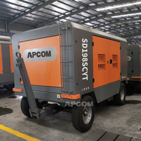Compresseur d'air mobile à vis, moteur diesel Cummins, 20 m³/min, 20 bars, 700 CFM, refroidissement par air, roulement haute pression, usage intensif pour l'exploitation minière