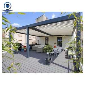 Pergola Louvre motorisée électrique intelligente, pergola extérieure motorisée en aluminium avec stores et ombrages - Product Image 3