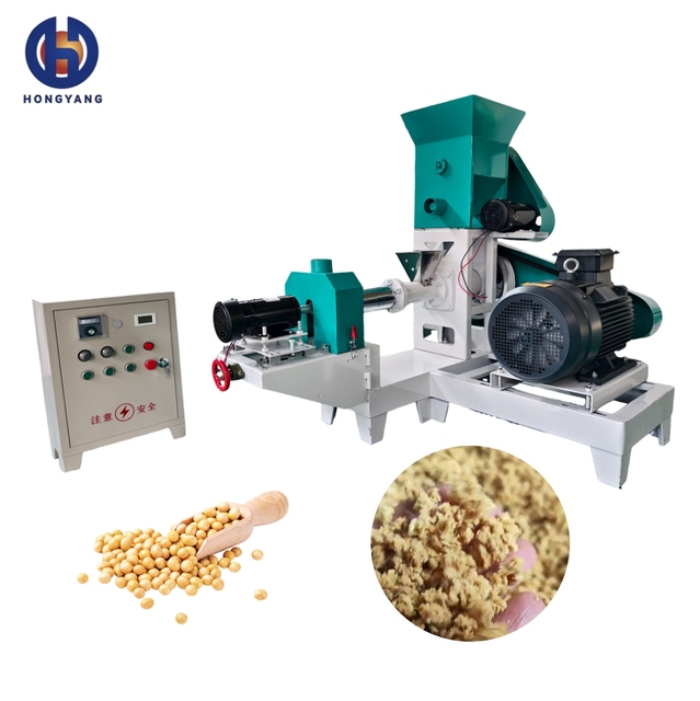 HONGYANG New Full Fat Soya Bean Extruder Machine High Productivity Stainless Steel 8 Ton/H Soya Bulking Plant Animal Feed Farm