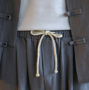 Traje de Kung Fu de lino y algodón para hombre, uniforme de artes marciales chinas, traje de meditación, manga enrollable, camisa con botones de rana, pantalones, atuendo para hombre, <span class=keywords><strong>M</strong></span>-5XL - Product Image 5