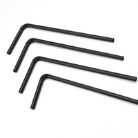 Pailles jetables 100% biodégradables, en PLA, sans plastique, 30 pailles