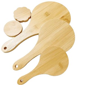 กระจกมือถือ กรอบไม้ไผ่ กระจกแต่งหน้าแบบพกพา ทรงกลม สไตล์โมเดิร์นเรียบง่าย - Product Image 5