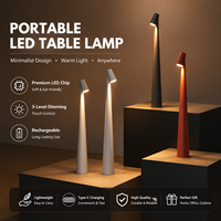 Lampe de table LED E26 moderne de luxe en aluminium, à commande tactile, intensité réglable, portable, sur pied haut, rechargeable, décorative pour chambre à coucher
