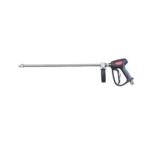 new 500n bar 7250PSI Industrial High Pressure Cleaning Water Gun 120cm Stainless Steel Pressure Washer Spray Gun with 050 Nozzle