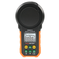 PEAKMETER PM6612 Luxmètre numérique Illumination Light Meter Outils de mesure de LED portables Gamme 0 ~ 200000Lux