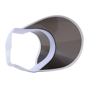 <b>PVC</b> Transparent Plastic Sun Visor Hat Sports Cap Summer Empty <b>Top</b> Beach UV Protection Sunshade Hats for Promotion Custom Logo - Product Image 5