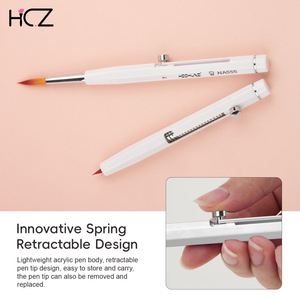 Nouvelle conception – Pinceaux dentaires en céramique à manche acrylique détachable pour laboratoire dentaire – Pinceaux longs pour vernis et composite – Pinceaux dentaires pour porcelaine - Product Image 4