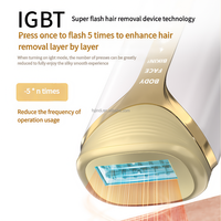 Dispositivo de Depilación IPL de Doble Lámpara con Tecnología de Enfriamiento con Hielo de Zafiro, el Mejor Dispositivo de Depilación Láser para Todo el Cuerpo