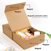 Boîte cadeau noire personnalisée de grande taille, boîte cadeau rigide en carton rigide avec couvercle magnétique pour mariage, anniversaire, Noël