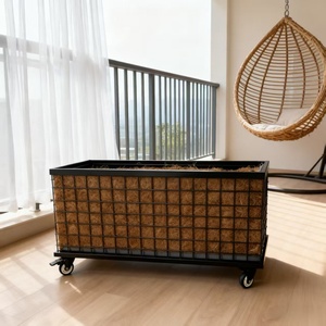 Jardinière murale en gabion, panier en gabion galvanisé soudé pour mur paysager, bac à fleurs - Product Image 4