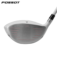 POSSOT Driver de golf pour femme droitier rose corail, en alliage d'aluminium et manche en graphite avec poignée en caoutchouc