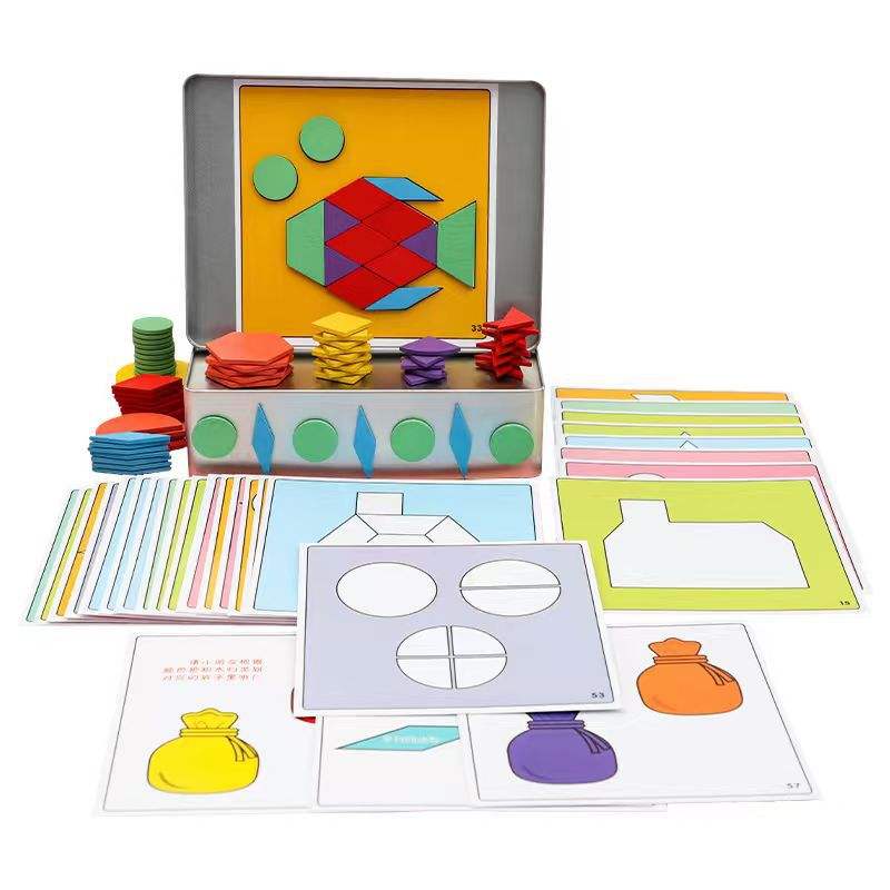 จิ๊กซอว์แทนแกรม 150 ชิ้น - บรรจุกล่องเหล็ก CPCCE