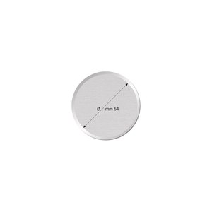 Disco in Alluminio con Bordo Lucidato, Diametro 70mm, Prodotto Souvenir - Product Image 2