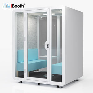 <span class=keywords><strong>Alquiler</strong></span> <span class=keywords><strong>de</strong></span> Cabina <span class=keywords><strong>de</strong></span> Oficina Moderna Insonorizada <span class=keywords><strong>de</strong></span> Acero para 4 Personas, Uso en Hospitales y Centros Comerciales - Product Image 1