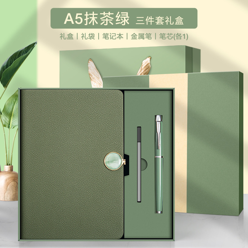 Coffret cadeau A5-vert matcha