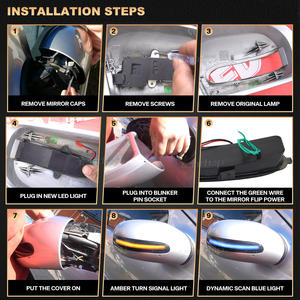 Luz Direccional LED A2038201521 para Mercedes-Benz W203 Clase C (C200-C36) 12V, 1 Año de Garantía, Luces de Espejo - Product Image 4