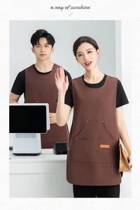 Customizable Vest-style Apron Waist <b>Pocket</b> Durable Polyester/Cotton Waterproof Custom Logo for Restaurant Bar Service <b>Staff</b> - Product Image 4