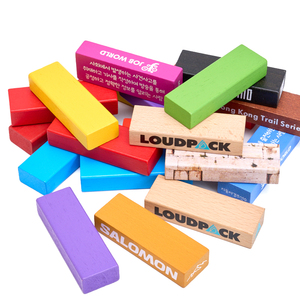 Tùy chỉnh bằng gỗ tháp xếp chồng khối xây dựng thiết lập lật đổ Domino thiết kế khắc nhà máy bán buôn cho món quà - Product Image 2