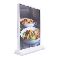 Rechargeable A4 bureau publicité boîte à lumière acrylique clignotant Led Table Menu Restaurant carte présentoir support