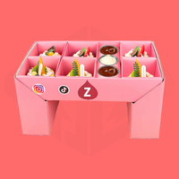 Boîte pliante personnalisée avec logo imprimé, boîte à gâteaux aux fruits pour le thé de l'après-midi, boîte de présentation pour traiteur, plateau de présentation