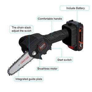 Mini sega elettrica a batteria, sega a catena, attrezzi da giardinaggio fai-da-te per lavorazione del legno e potatura, supporto OEM personalizzabile - Product Image 3