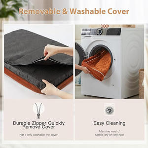 Lit pour <span class=keywords><strong>chien</strong></span> en mousse à mémoire de forme rectangulaire minimaliste fantaisiste amusant personnalisé en usine, moderne, <span class=keywords><strong>anti</strong></span>-<span class=keywords><strong>stress</strong></span>, <span class=keywords><strong>tapis</strong></span> plat pour animaux de compagnie, chat, <span class=keywords><strong>chien</strong></span> - Product Image 4