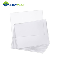 Plaque diffuseur SUNPLAS 4 pieds x 6 pieds en PS, surface texturée, haute transparence, épaisseur 0,8-3 mm, 100 % PS vierge, service de découpe, éclairage