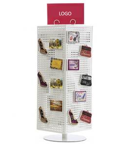 Venta superior Encimera de metal personalizada Pegboard Display Spinner Rack Accesorios Imán Display Rack - Product Image 4