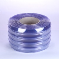 Sanbest — rideau en rouleau de PVC rayé, nouvelle taille, plastique, rideaux plats et souples, en pvc transparent, usine, 2021