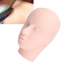 Übungskopf aus Gummi für Kosmetologie, Mannequin-Gesichtskopf für Wimpern, Make-up und Massage-Übungssets