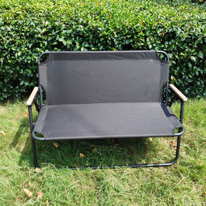 Silla Plegable Doble para Pesca y Camping, Portátil, para Dos Personas, con Respaldo, de Hierro y Metal, Silla de Ocio Tipo Kermit - Product Image 4