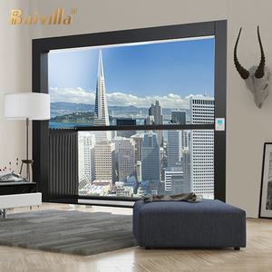 Fenêtre de balcon pliante automatique innovante Verre de haute qualité Style design moderne Grande fenêtre de toit qui s'ouvre sur un balcon - Product Image 3