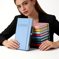 Carnet de notes professionnel personnalisé avec logo sur mesure, fermeture élastique, multicolore, fabriqué en usine d'origine