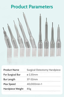 Pièce à main droite originale de micro-chirurgie à angle de 20 degrés pour outils chirurgicaux de dentisterie à turbine dentaire à basse vitesse