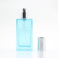 Flacon de parfum en verre 30 ml, transparent, carré, vaporisateur de parfum, flacon à fine brume, emballage cosmétique pour Cologne, Eau de Parfum