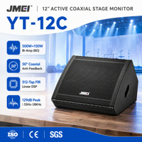 Moniteur de scène coaxial actif YT-12C 12 pouces 500W+150W bi-amplifié classe D avec DSP FIR 512 points