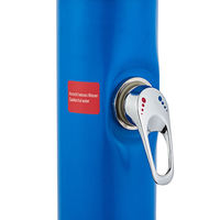 Colonne de douche extérieure 20L en acier inoxydable, ensemble de douche thermostatique portable LY-LZ08 Bleu Chine