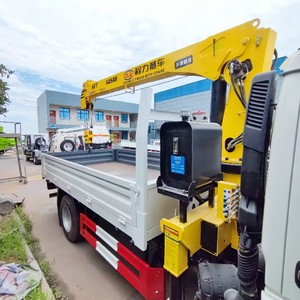 รถเครนติดรถบรรทุก Dongfeng 4x2 คุณภาพสูง ใหม่ ระบบไฮดรอลิก ขนาด 3 ตัน 4 ตัน 5 ตัน รถเครนบูมยืดหดได้ขนาดเล็ก - Product Image 6