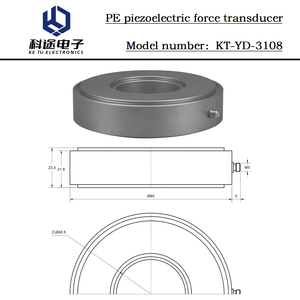 PE Hochpräziser Piezoelektrischer Kraftsensor Wandler Sender Dynamische Stoß- und Quasi-Statische Kraftmessung Überwachung - Product Image 2