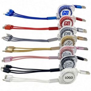 Cable de Carga USB 3 en 1 Personalizado para Múltiples Teléfonos Móviles, para Artículos Promocionales - Product Image 1