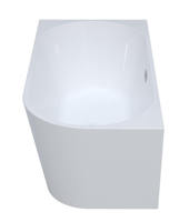 Baignoire autoportante ICEGALAX IG091D en acrylique, baignoire autoportante d'angle, salle de bain, baignoire moderne, 1,7 m