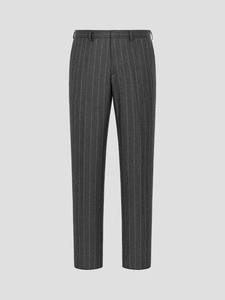 Pantaloni da <span class=keywords><strong>Uomo</strong></span> a Righe in Misto Lana per Autunno e Inverno - Pantaloni Formali da Cerimonia - Product Image 3