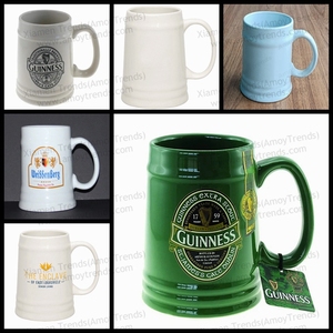 <span class=keywords><strong>Chope</strong></span> à <span class=keywords><strong>bière</strong></span> en céramique personnalisée pour l'Oktoberfest, <span class=keywords><strong>avec</strong></span> poignée, promotionnelle, style allemand, simple, blanche, amusante, vintage - Product Image 3